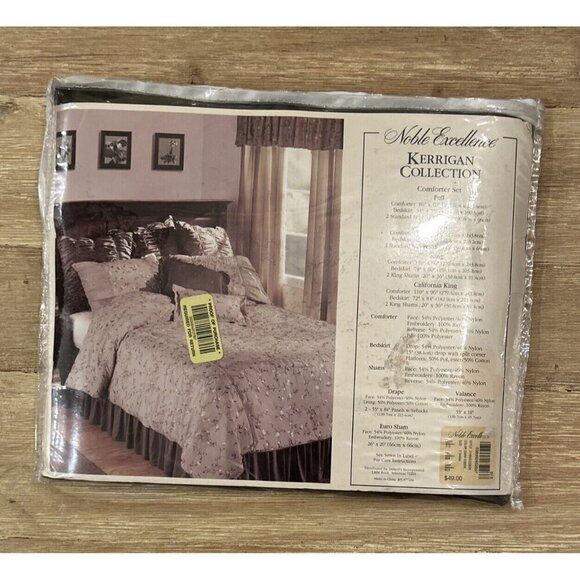 Noble Excellence Kerrigan Collection Dark Green Set of 2 Euro Pillow Shams - Picture 3 of 5